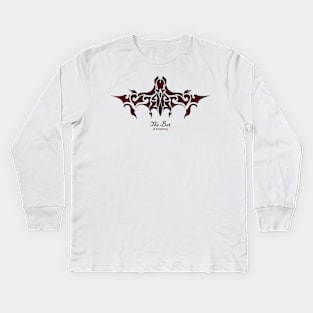 The Bat - Red Kids Long Sleeve T-Shirt